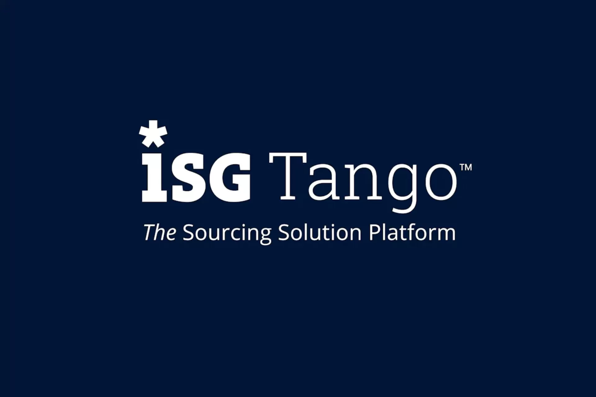 Sourcing Superstars: ISG Tango’s Market Makeover